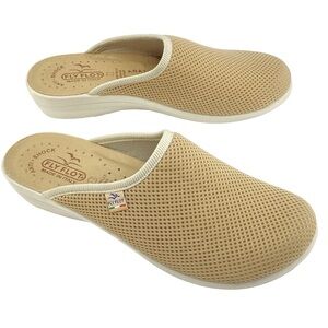 Fly Flot Cloth Mesh Women Slip On Slippers; 39/ 7.5